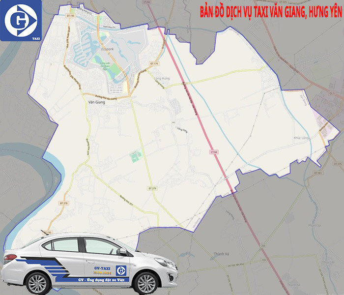 Ứng dụng đặt xe GV-Taxi cho hành trình ở Văn Giang Hưng Yên