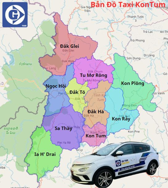 Ứng dụng đặt xe GV-Taxi Kon Tum trên điện thoại di động