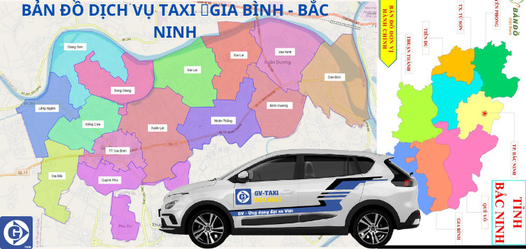 Ứng dụng đặt xe GV-Taxi phổ biến tại Gia Bình Bắc Ninh