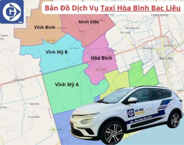 Ứng dụng đặt xe GV-Taxi phổ biến tại Hòa Bình Bạc Liêu