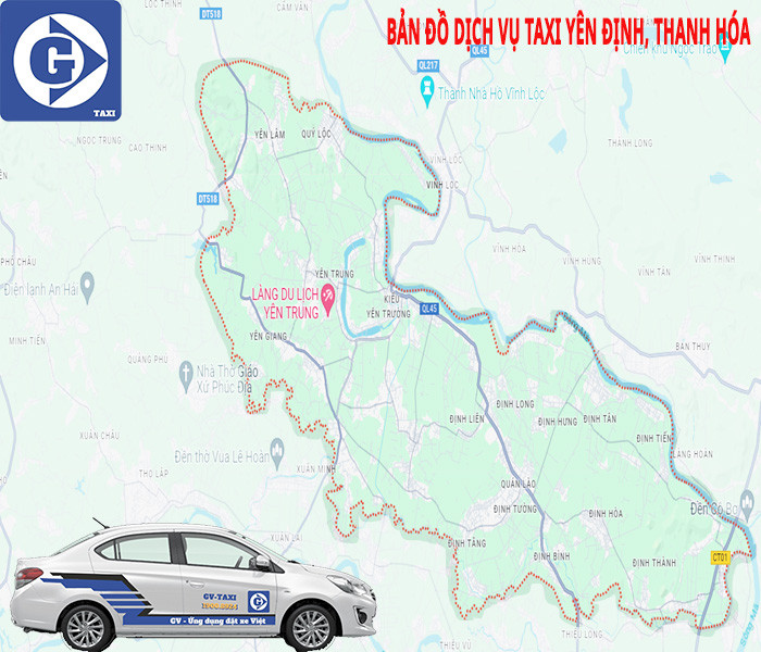 Ứng dụng đặt xe GV Taxi tiện lợi tại Yên Định Thanh Hóa