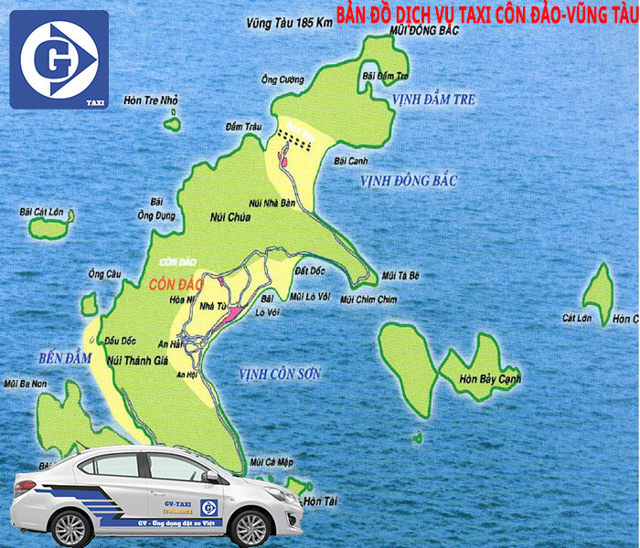 Ứng dụng đặt xe taxi Côn Đảo trên điện thoại