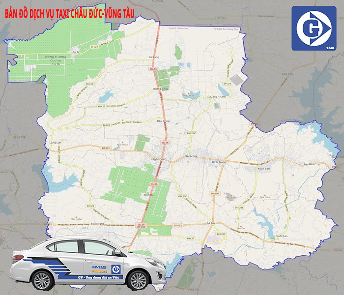 Ứng dụng đặt xe taxi công nghệ tại Châu Đức Bà Rịa Vũng Tàu