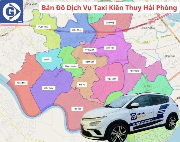Ứng dụng đặt xe Taxi Kiến Thuỵ Hải Phòng trên điện thoại