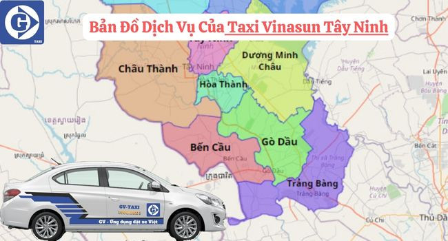 Ứng dụng đặt xe taxi Vinasun tại Tây Ninh