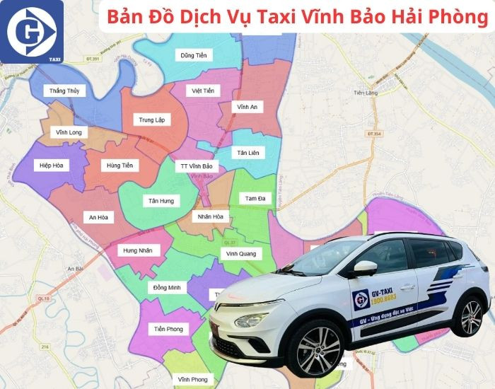 Ứng dụng đặt xe Taxi Vĩnh Bảo Hải Phòng qua GV-Taxi tiện lợi