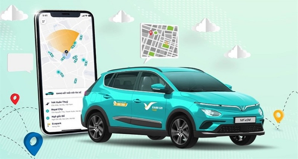 Ứng dụng di động của Xanh SM hiển thị giá cước dịch vụ taxi xanh sm tam kỳ, minh bạch cho người dùng