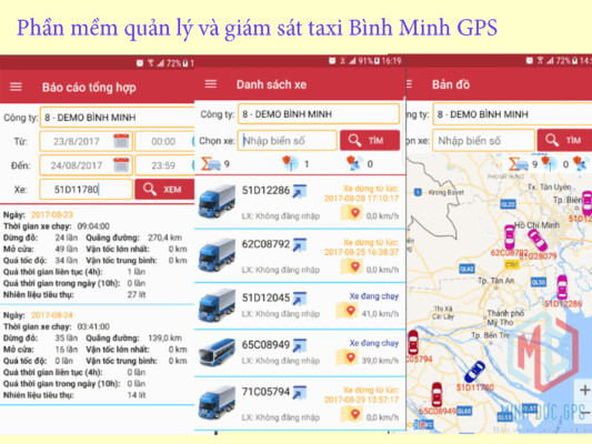 ứng dụng di động giám sát taxi mai linh