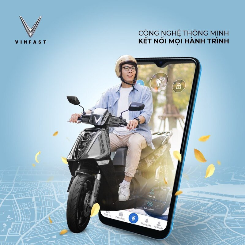 Ứng dụng điện thoại điều khiển mở khóa xe máy điện hiện đại