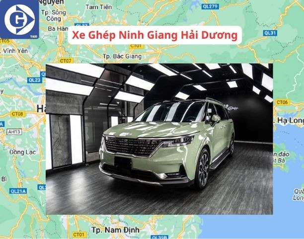 Ứng dụng tìm xe ghép Ninh Giang Hải Dương tiện lợi
