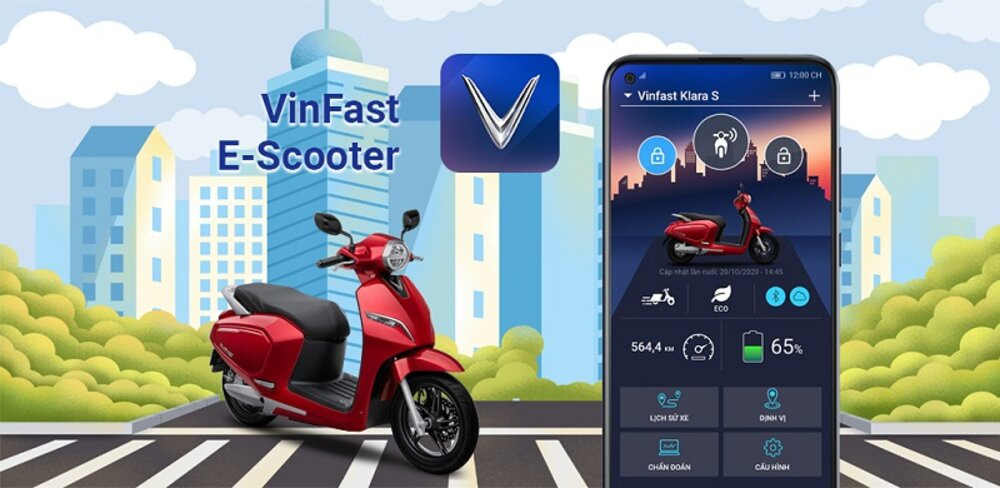 Ứng dụng VinFast E-Scooter giúp tìm kiếm trạm sạc xe máy điện