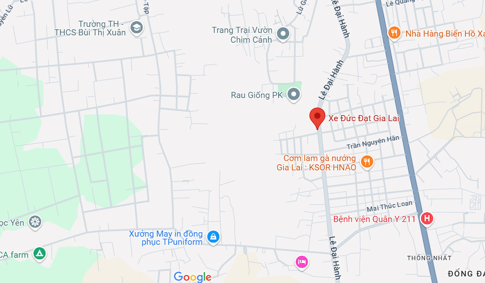 Văn phòng chính của Nhà xe Đức Đạt tại thành phố Pleiku, Gia Lai