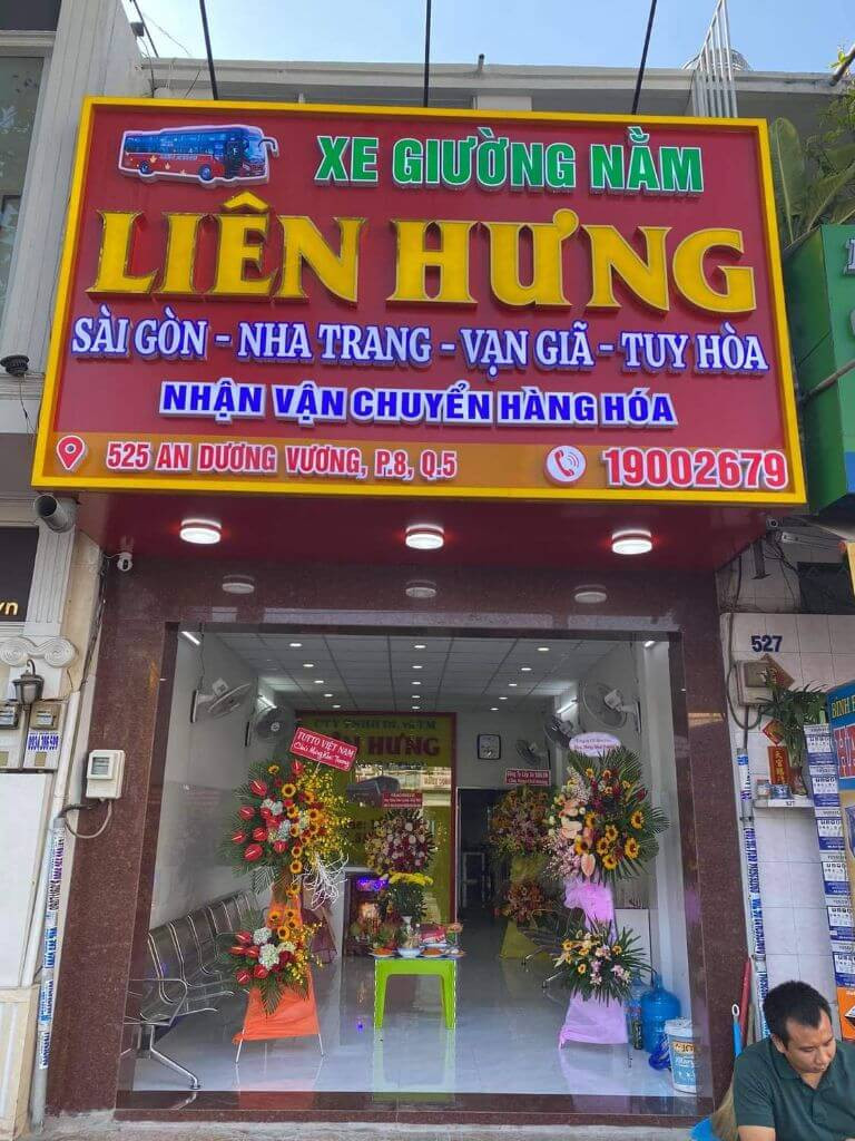 Văn phòng đại diện của Nhà xe Liên Hưng tại các tỉnh thành