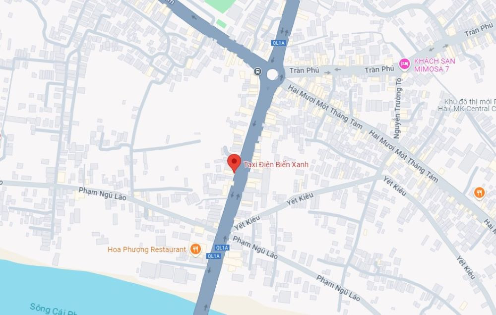 Văn phòng trụ sở của Taxi Điện Biển Xanh tại Phan Rang – Tháp Chàm, Ninh Thuận