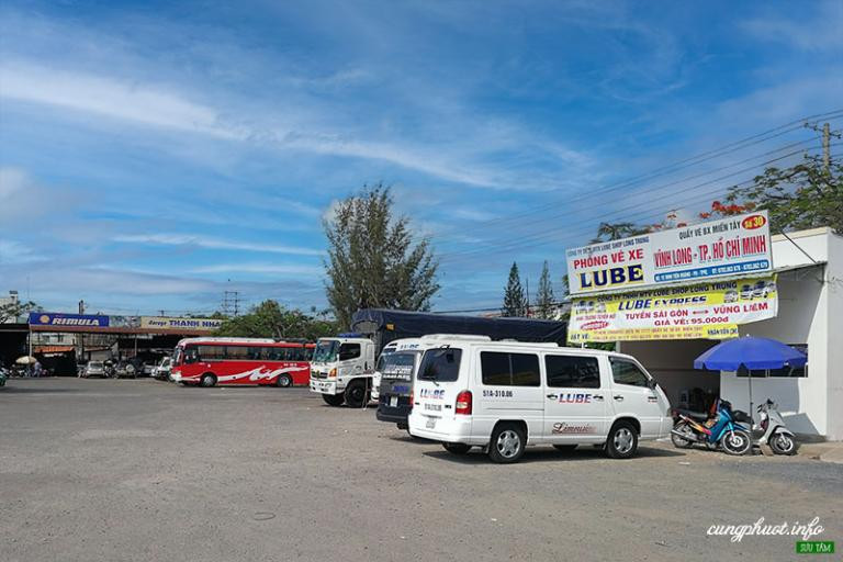 Vị trí Bến xe Vĩnh Long trên tuyến đường huyết mạch