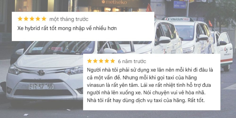 Vinasun là lựa chọn hàng đầu của nhiều khách hàng taxi tại Cần Thơ