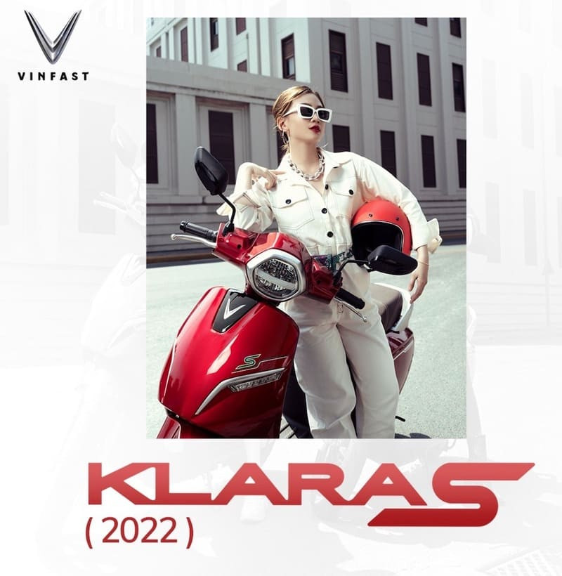 VinFast Klara S 2022 màu đỏ đậm cá tính cho người trẻ mệnh Hỏa