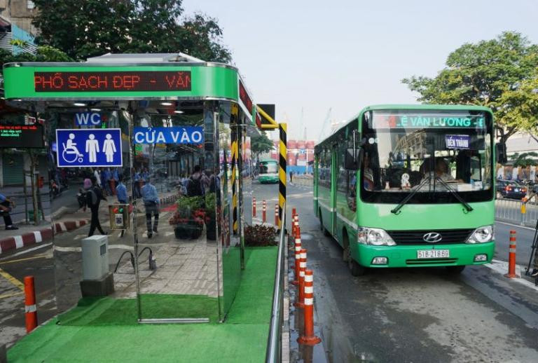 Xe buýt nội tỉnh Long An tại Bến xe Tân An