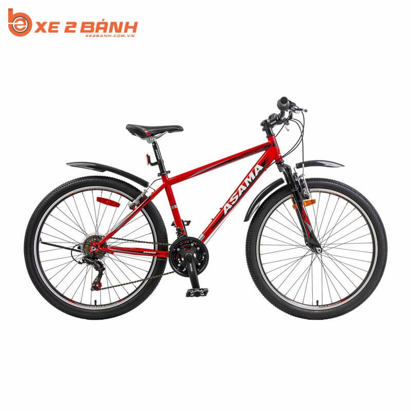 Xe đạp thể thao ASAMA MTB2604 26 inch màu đỏ phù hợp cho sinh viên