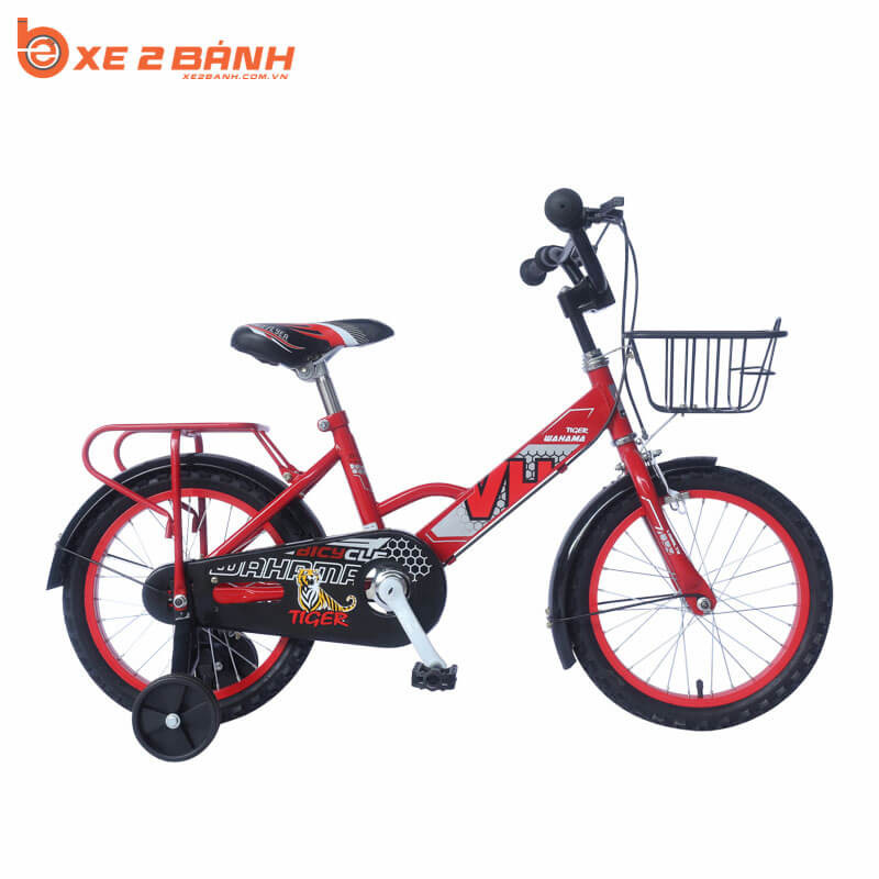 Xe đạp trẻ em VHBIKE TIGER 16 inch màu đỏ mạnh mẽ