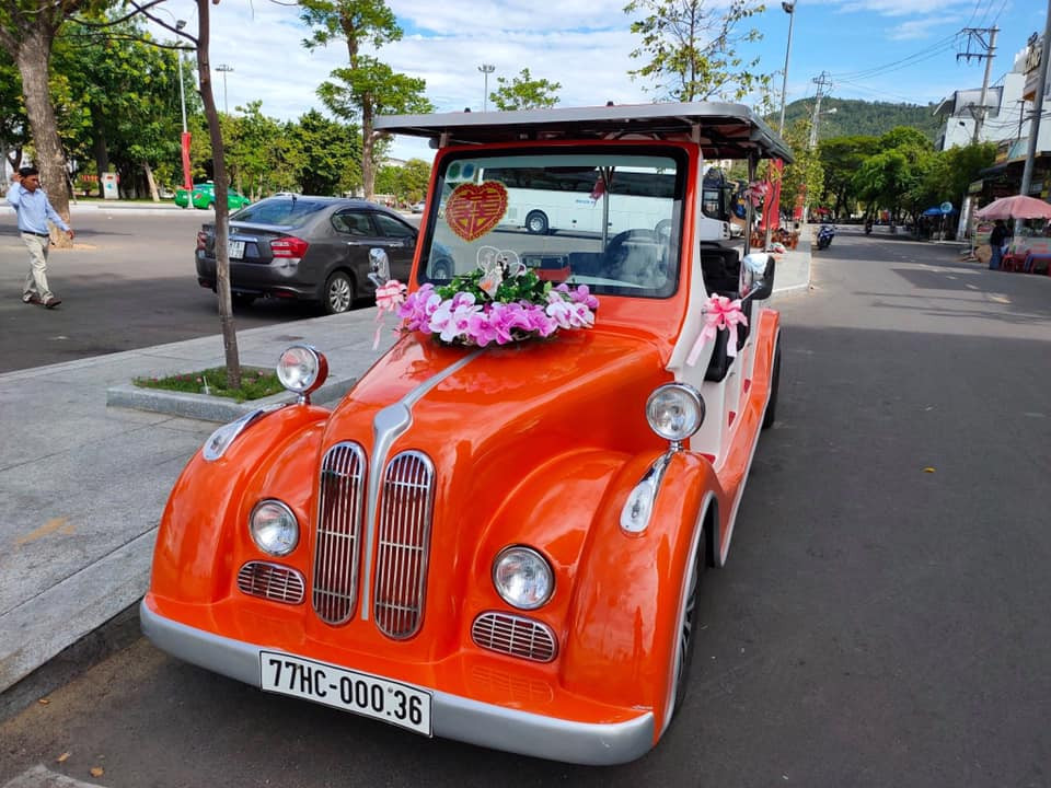 Xe điện Sun Taxi Quy Nhơn phục vụ rước dâu trong đám cưới