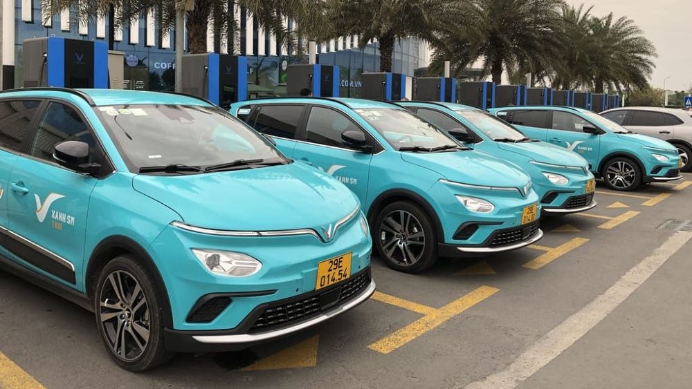 xe điện taxi xanh SM thân thiện với môi trường