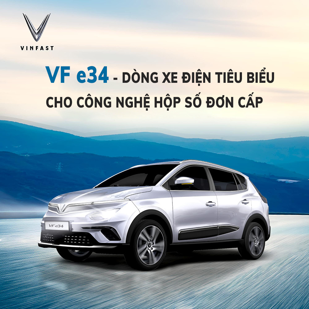 Xe điện VinFast VF e34 với hộp số xe điện đơn cấp vận hành êm ái
