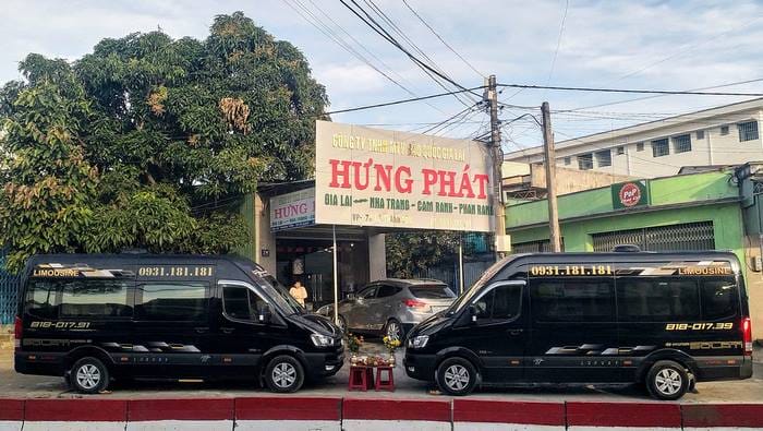 Nhà xe Gia Lai đi Nha Trang Hưng Phát chuyên phục vụ dòng xe Limousine cao cấp, chất lượng xe vượt trội