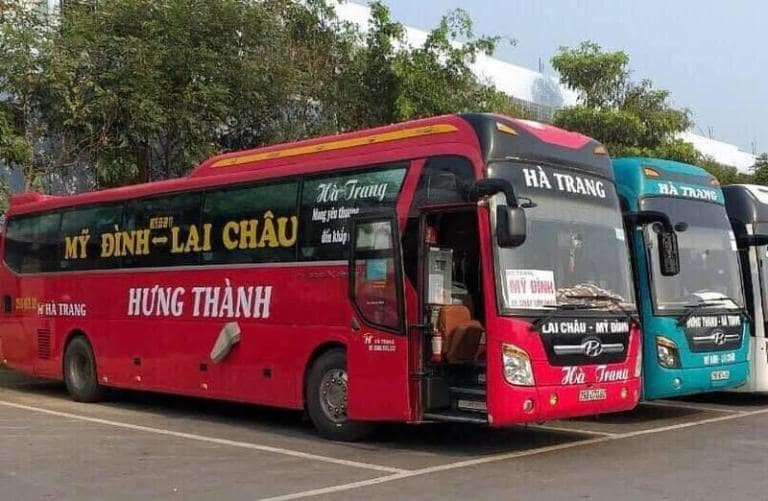 Xe giường nằm hiện đại của nhà xe Hưng Thành tuyến Mỹ Đình Lai Châu