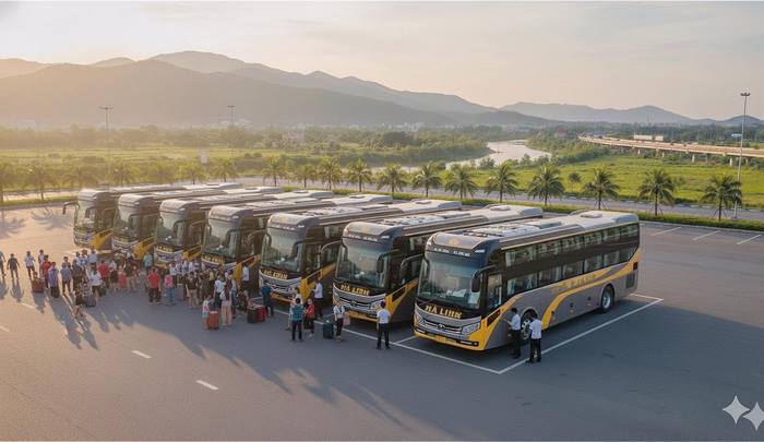 Xe Hà Linh có mặt tại nhiều bến xe trọng điểm khu vực miền Trung và miền Nam