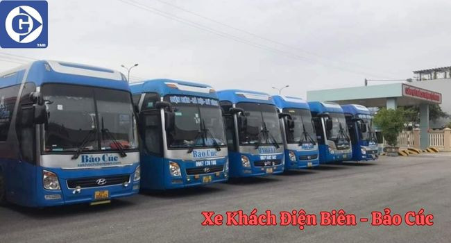 Xe khách Bảo Cúc đón trả khách tại bến xe Điện Biên