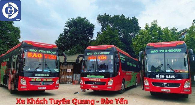 Xe khách Bảo Yến phục vụ hành khách trên tuyến Tuyên Quang