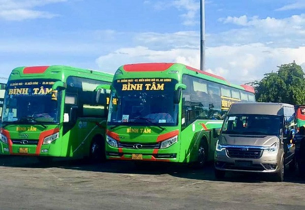 Xe khách Bình Tâm sẵn sàng phục vụ hành khách dịp Tết