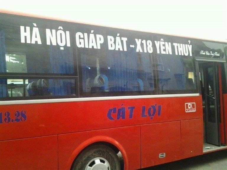 Xe khách Cát Lợi phục vụ tuyến Tuyên Quang Đô Lương