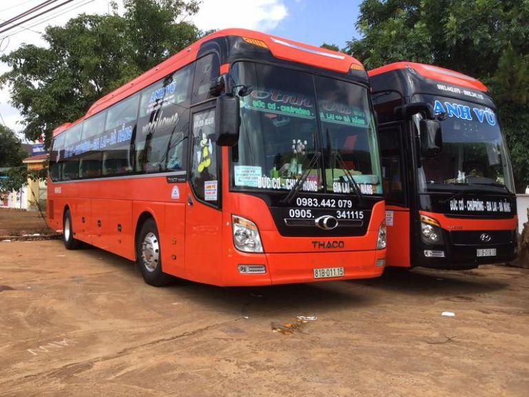 Xe khách chất lượng cao phục vụ tuyến từ Bến xe Đức Long Gia Lai đi Đà Nẵng