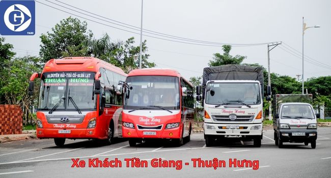 Xe khách ghế ngồi của hãng Anh Danh tại Tiền Giang