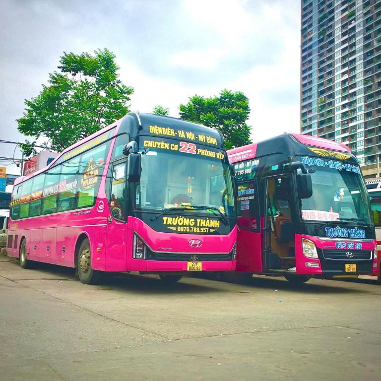 Xe khách giường nằm của Nhà xe Trường Thành trên tuyến Hà Nội Điện Biên