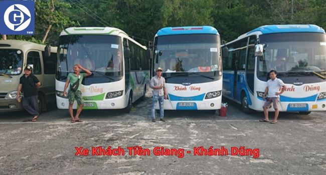 Xe khách giường nằm Hải Duyên sẵn sàng khởi hành tại Tiền Giang
