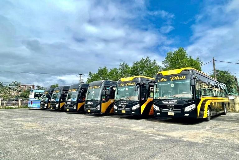 Xe khách giường nằm tại Bến xe KBang chuẩn bị đi Sài Gòn