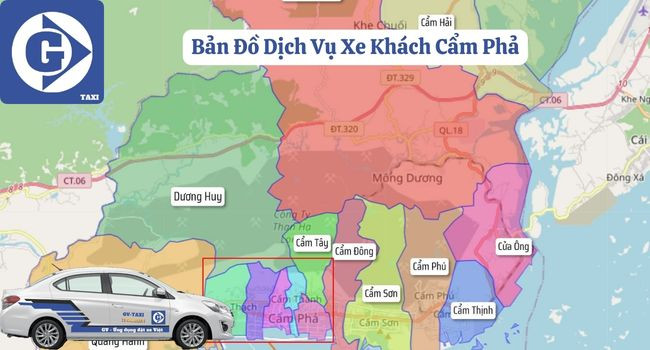 Xe khách hiện đại của nhà xe Hoàng Công tại Cẩm Phả