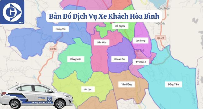 Xe khách hiện đại hoạt động trên tuyến Hòa Bình