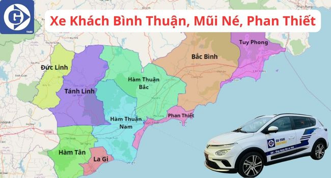 Xe khách hiện đại phục vụ các tuyến đi Bình Thuận