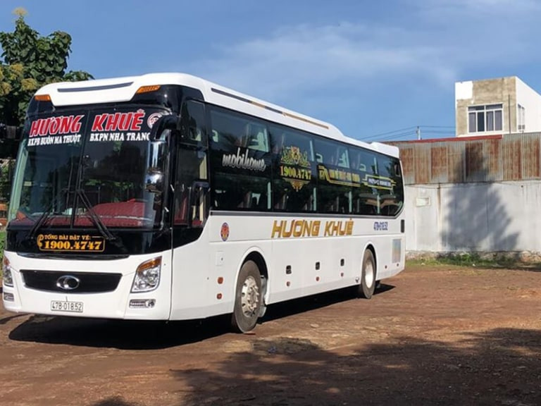 Xe khách Hương Khuê chất lượng cao trên tuyến Nha Trang Đắk Lắk