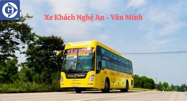 Xe khách Khánh Nam với ngoại thất hiện đại chạy tuyến Nghệ An