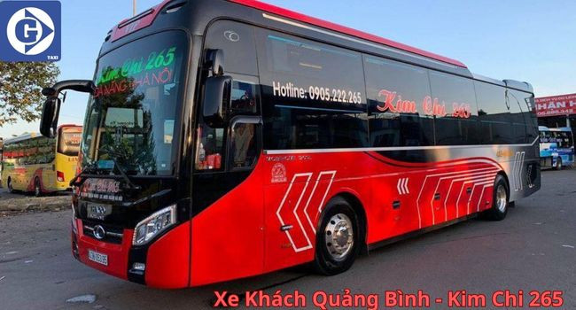 Xe khách Kim Chi 265 với đầy đủ tiện nghi phục vụ tuyến Quảng Bình