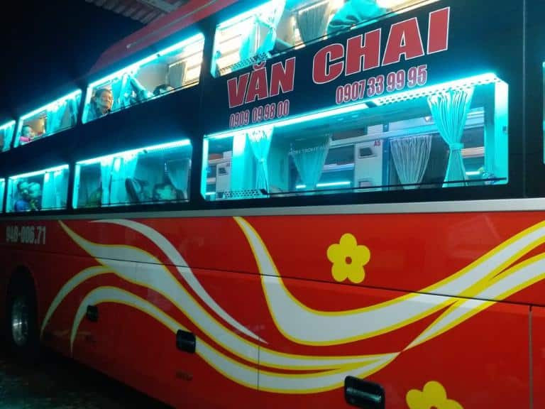 Xe khách Nhà Xe Văn Chai được bảo dưỡng định kỳ