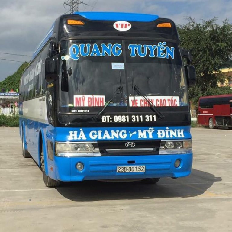 Xe khách Quang Tuyến phục vụ tuyến Hà Giang Mèo Vạc với nhiều lựa chọn