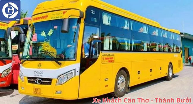 Xe khách Thành Bưởi đậu tại bến xe Cần Thơ