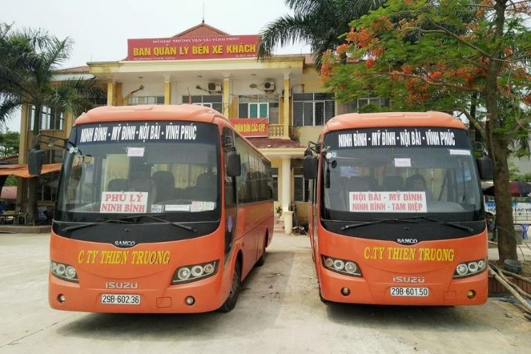 Xe khách Thiên Trường trên tuyến Vĩnh Phúc Ninh Bình