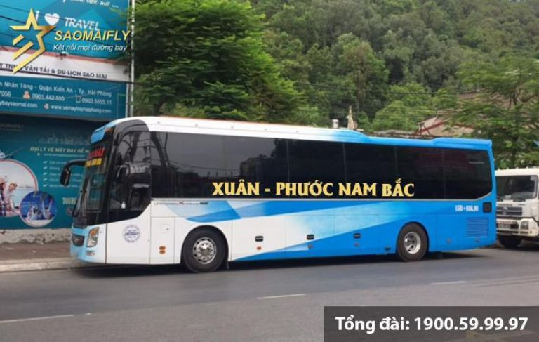 Xe khách Xuân Phước trên tuyến đường